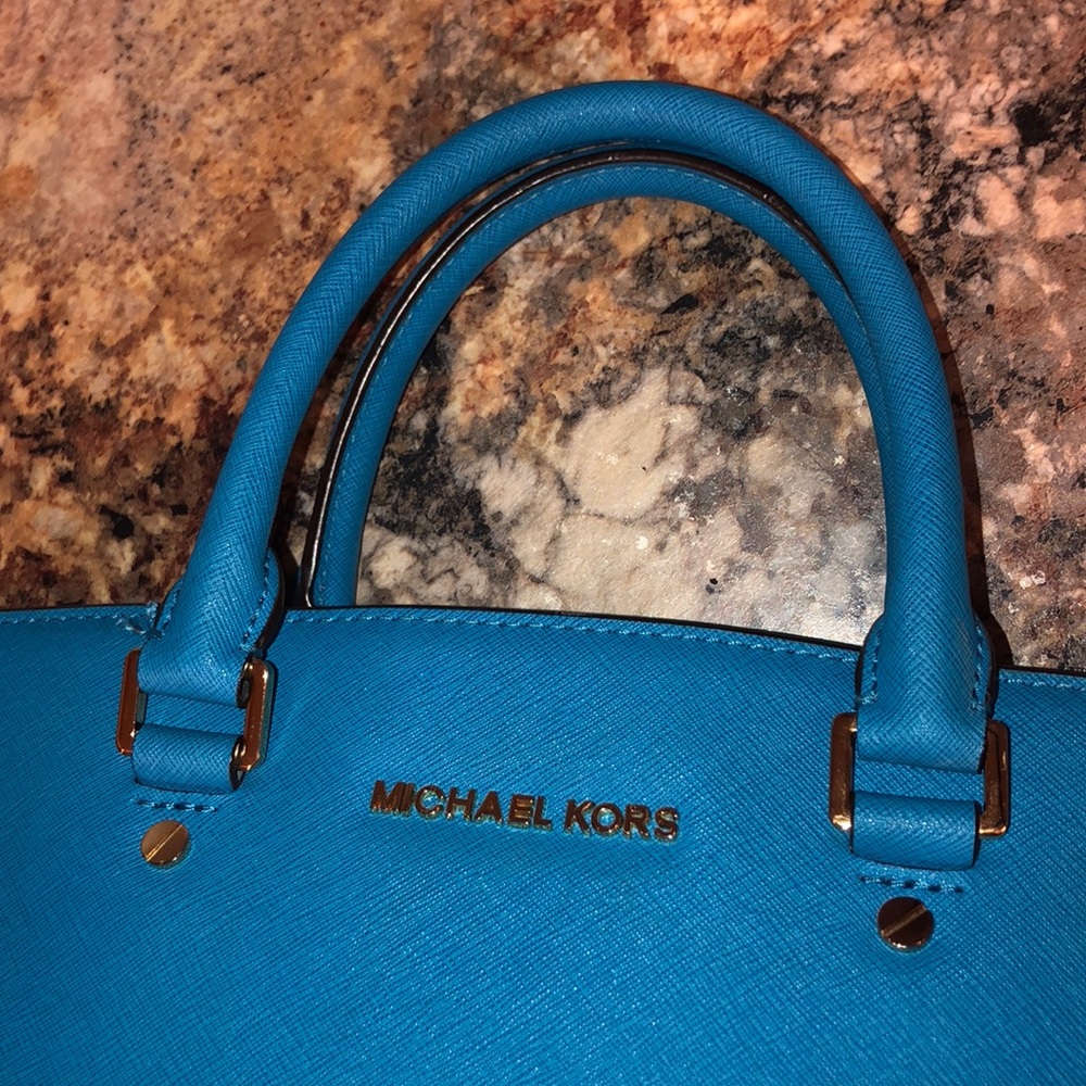 SOLD Heritage blue Michael kors medium Selma - Picture 6 of 7